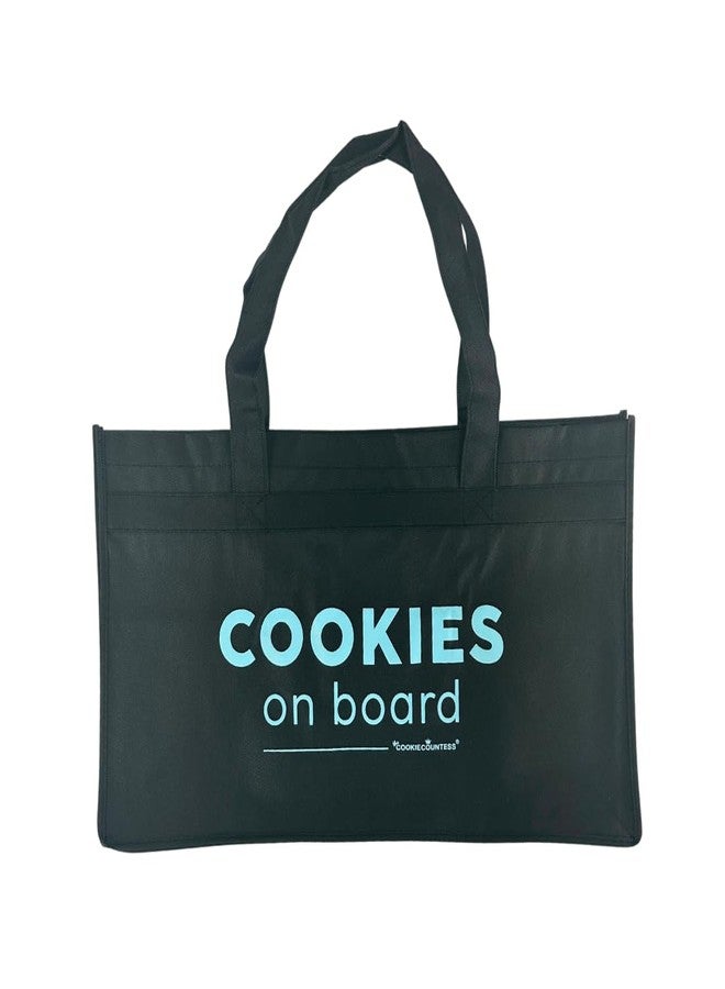 The Cookie Countess Inc حقيبة تسوق من شركة "ذا كوكي كاونتيس" للخبازين، لون أزرق مخضر. - Image 1